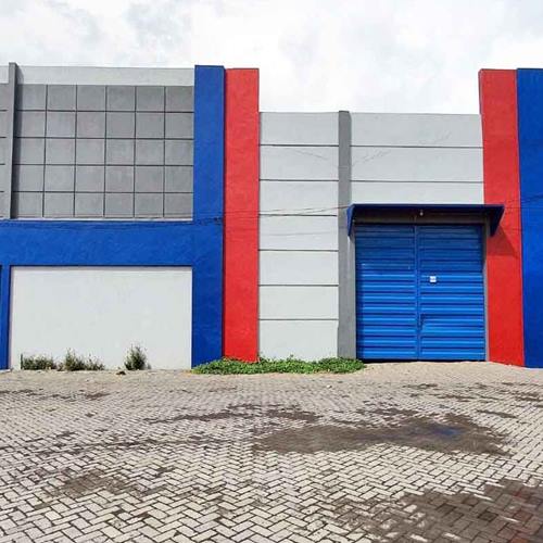 desain dan pasang fasad gudang 1