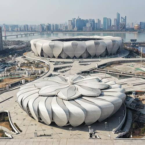 jasa desain pasang fasad Stadion Arena Olahraga 4