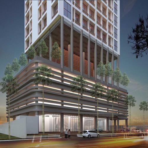 pasang fasad apartemen 4