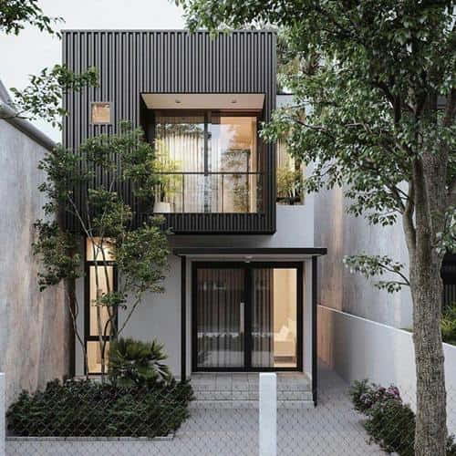 pasang fasad rumah 2 lantai 3 lantai 4